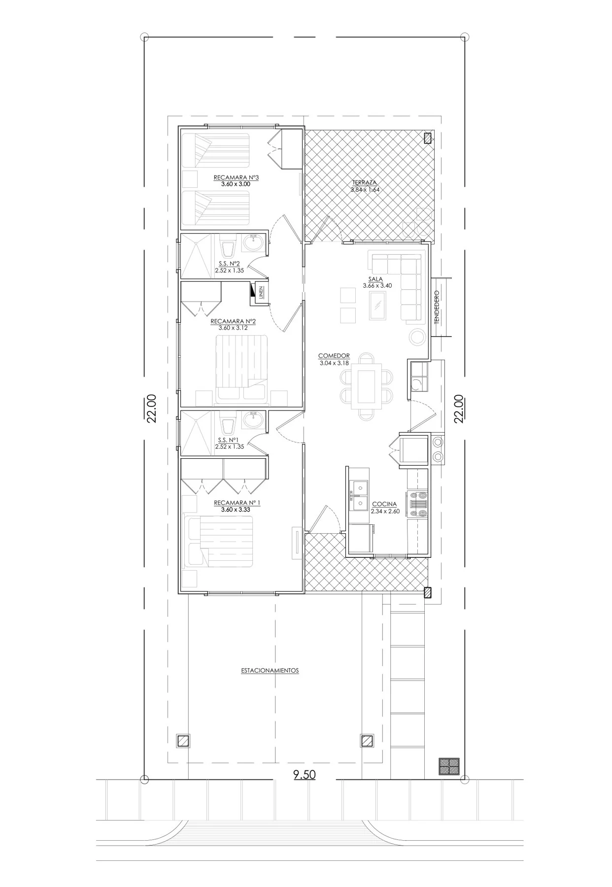 Planta arquitectónica · Amaia