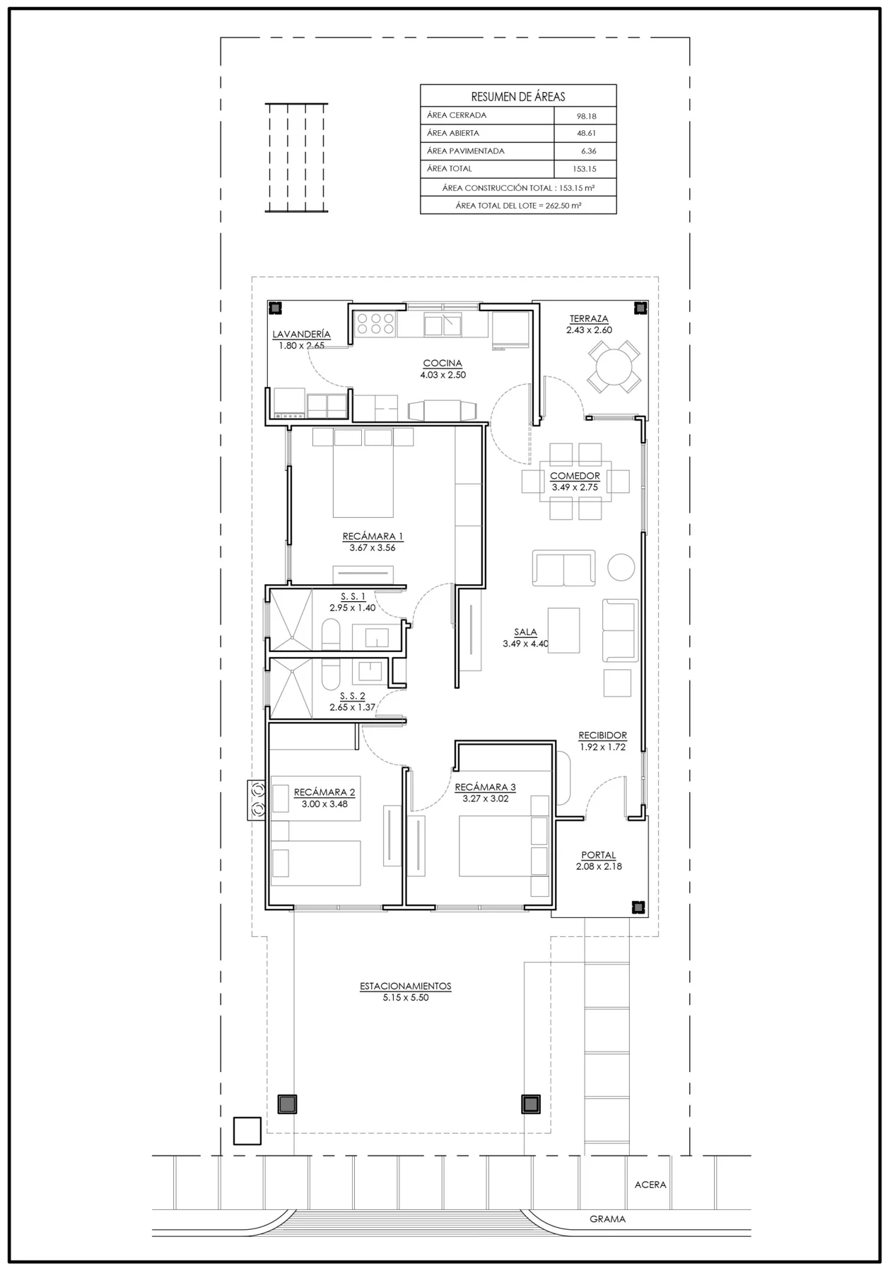 Planta arquitectónica · Cristina